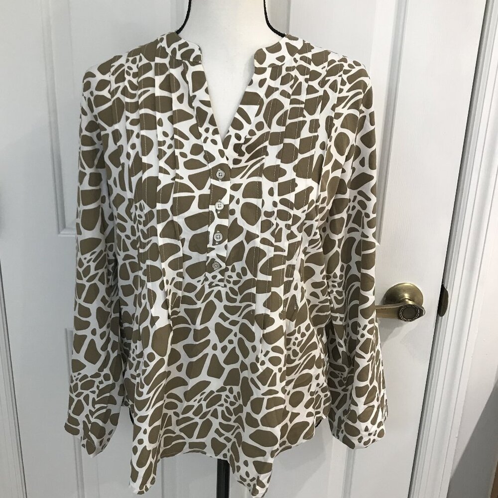 Notations Women's Animal Print Blouse M